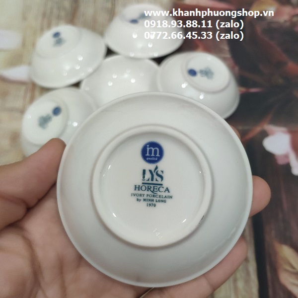 chén muối tiêu nhỏ sứ Minh Long - chén muối tiêu nhỏ
