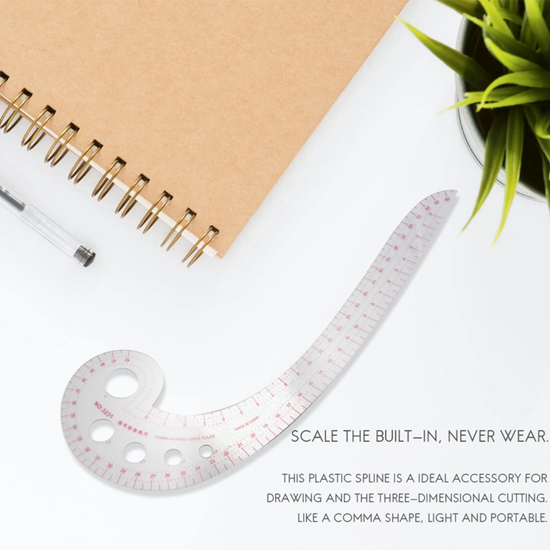 Comma Shaped Ruler 【Unique features】SOSW-11.8