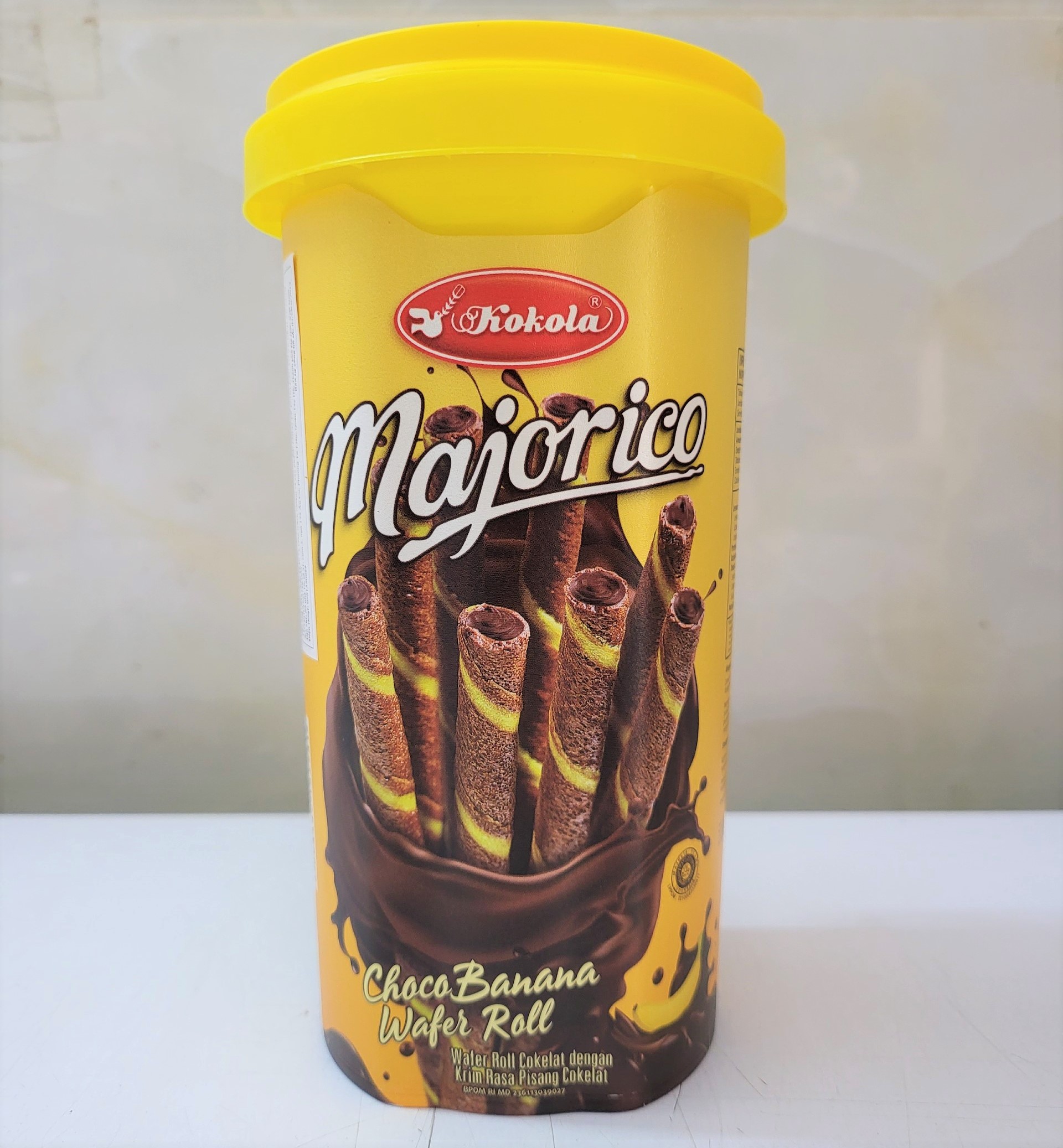 Bánh quế vị chuối và sô cô la majorico kokola choco banana wafer roll
