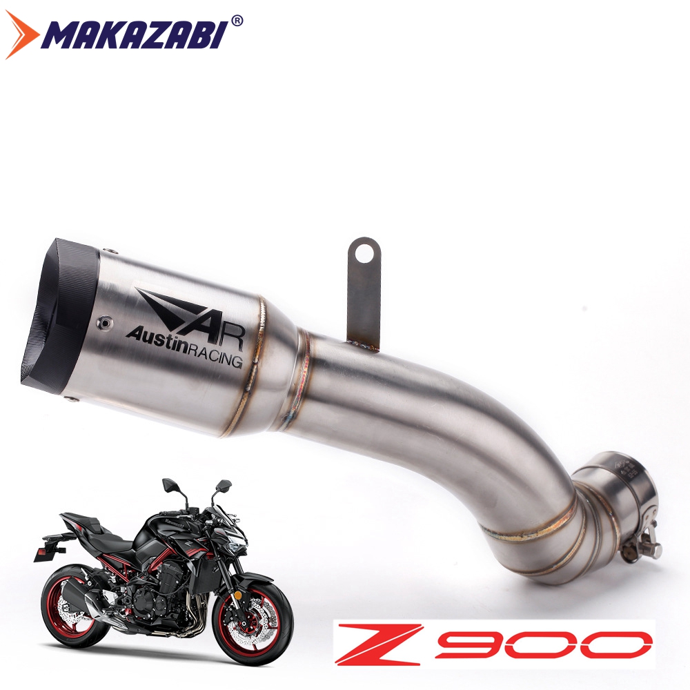 Alpha Rider Motorcycle Exhaust Muffler Pipe Middle Mid Link Pipe Slip On 51mm Connection Link Pipe For Kawasaki Z900 