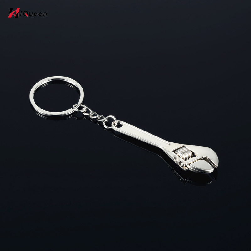 HiQueen Practical Tool Wrench Monkey Spanner Key Chain Car Metal Keyring