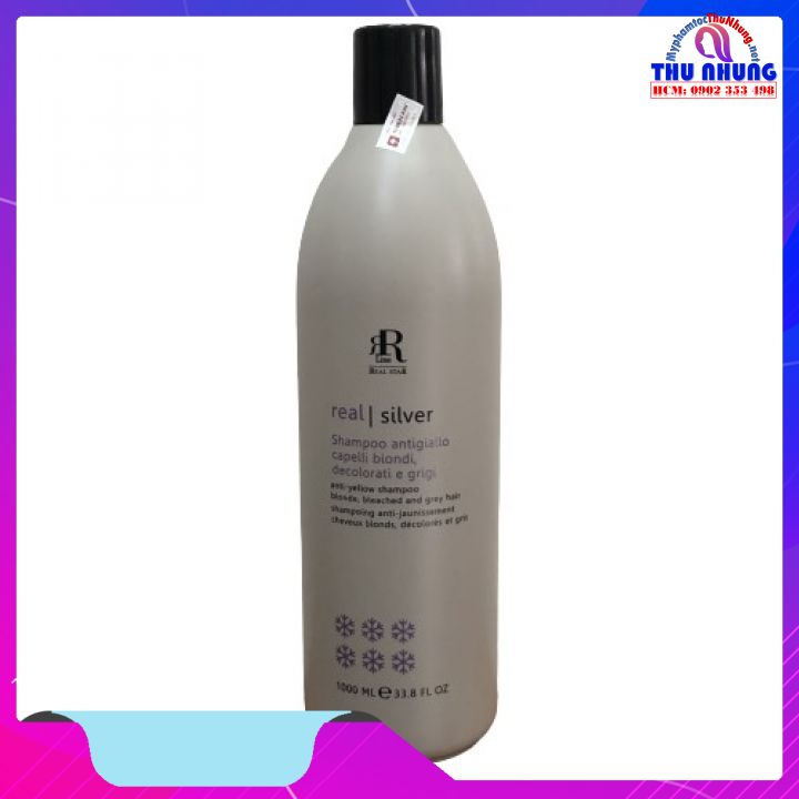 Dầu gội tím khử vàng rr line star silver italy