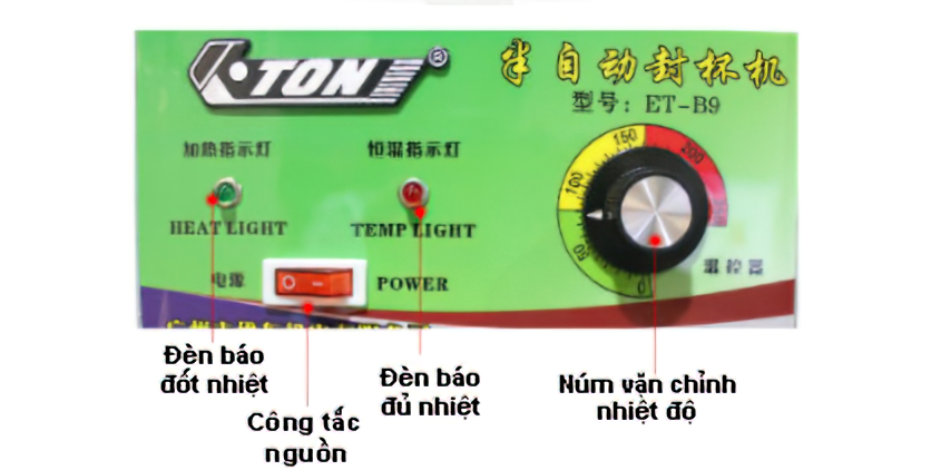 Máy Dập Cốc ET-B9 Tự Quay Cuộn Màng