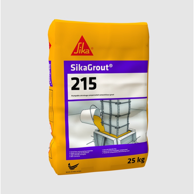 25KG SIKA SikaGrout-215 Cement Simen Quick Dry Pumpable Shrinkage ...