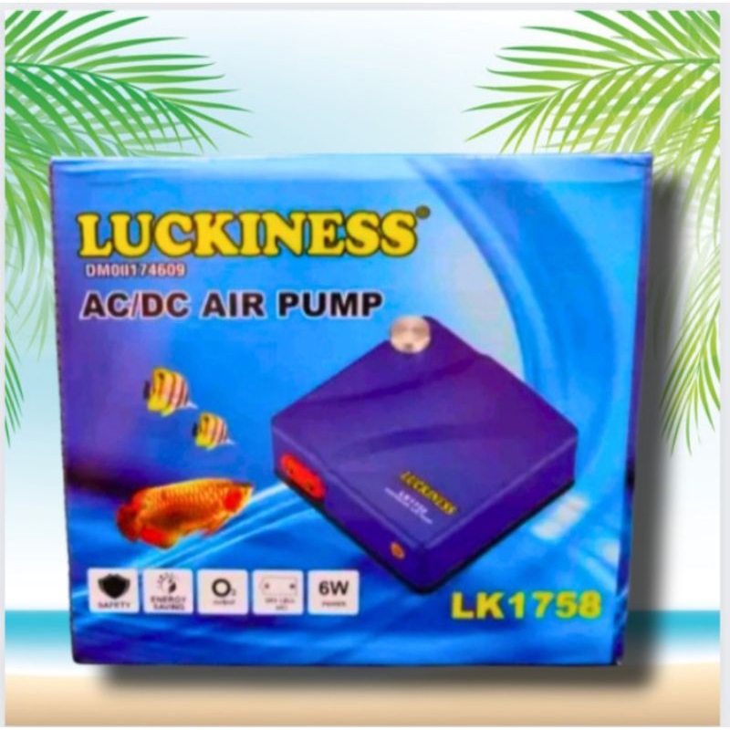 Pompa Udara Airpump Aerator AC DC LUCKINESS LK 1758
