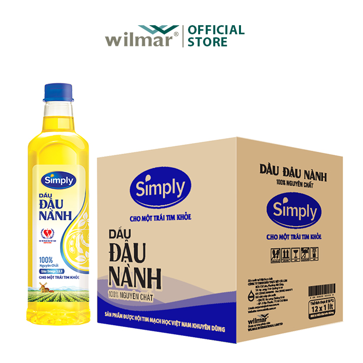 [Combo 2 Chai] Dầu Đậu Nành Simply 1L