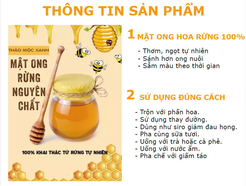 Mật ong Tam Đảo chai 800ml , 1 Lít, 500ml, 100 ml