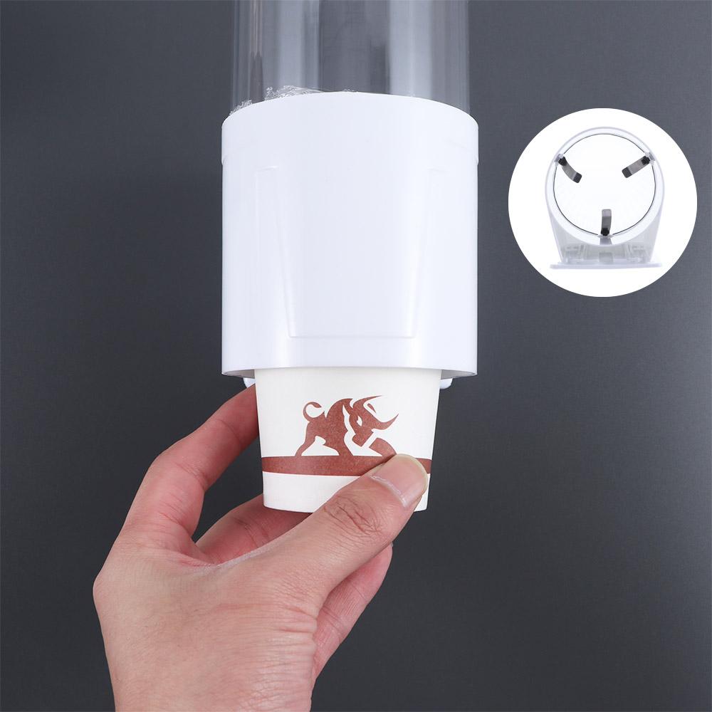 MO MO Cone or Flat Bottom Cups For Water Dispenser Dustproof Wall Mounted Plastic Cup Remover Cup Dispenser Cup Holder Storage Rack