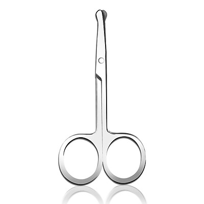 {Đầu Tròn} Kéo Tỉa Lông Mũi, Lông Mày, Mi Mắt BP Nose Scissors