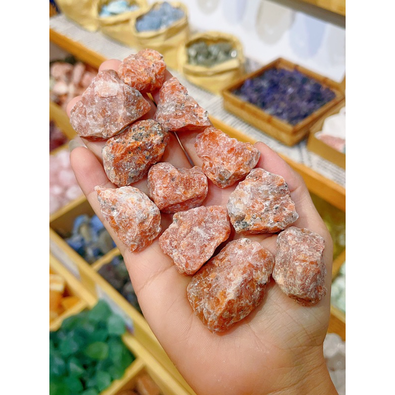 Đá Năng Lượng Sunstone chưa qua chế tác, Đá Thô, Đá Mặt Trời