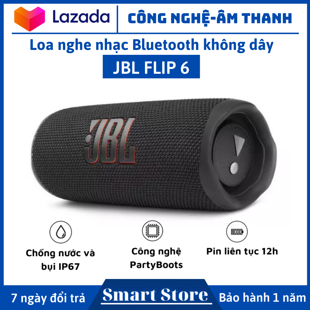 Loa Bluetooth JBL Flip 6 - Chống nước IPX7 - Âm Bass Cực Mạnh thumbnail