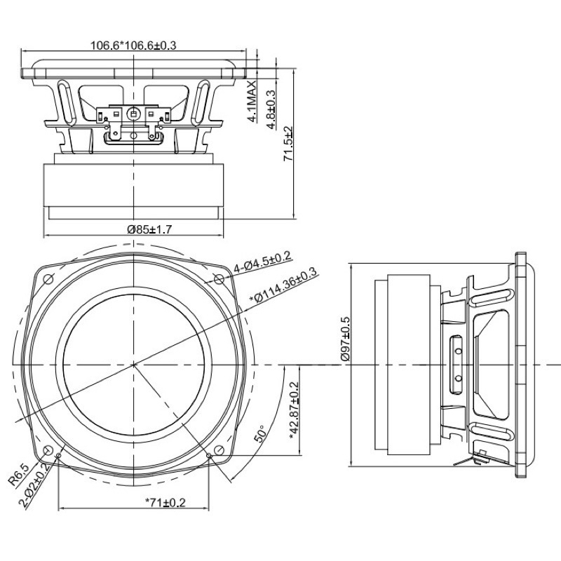 Củ loa bombox 2 mid bass jbl 4ohm 40w bb2