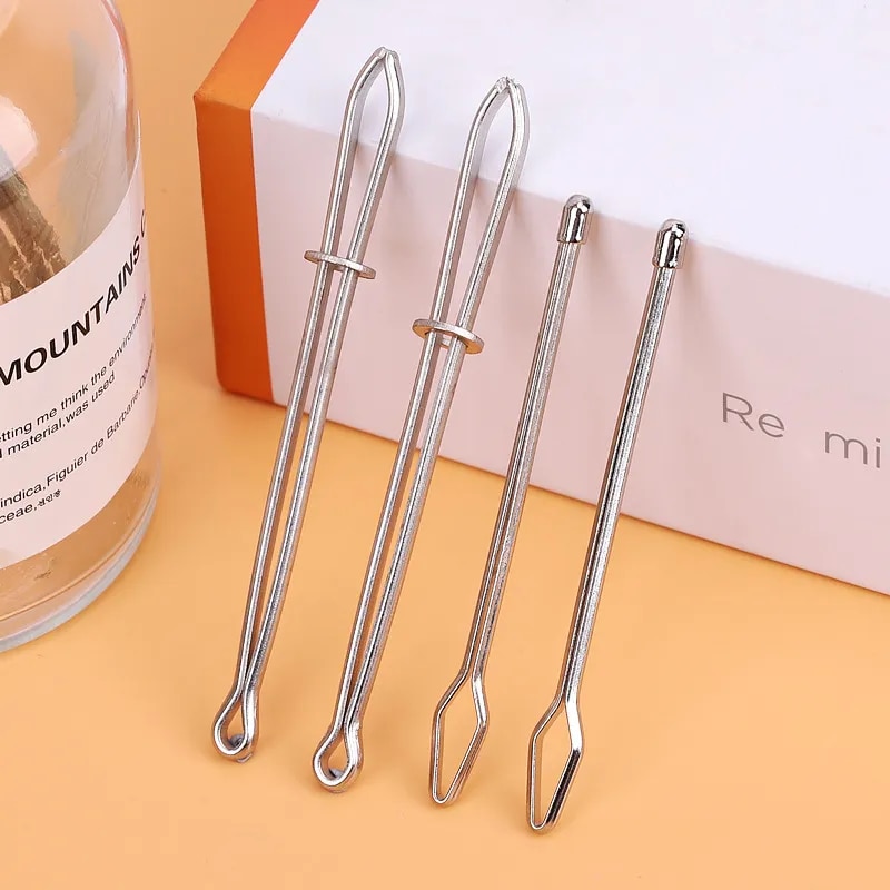 1/4 cái kim loại dây rút dây threaders may DIY công cụ quần áo dây chun dây threader tự kẹp khóa