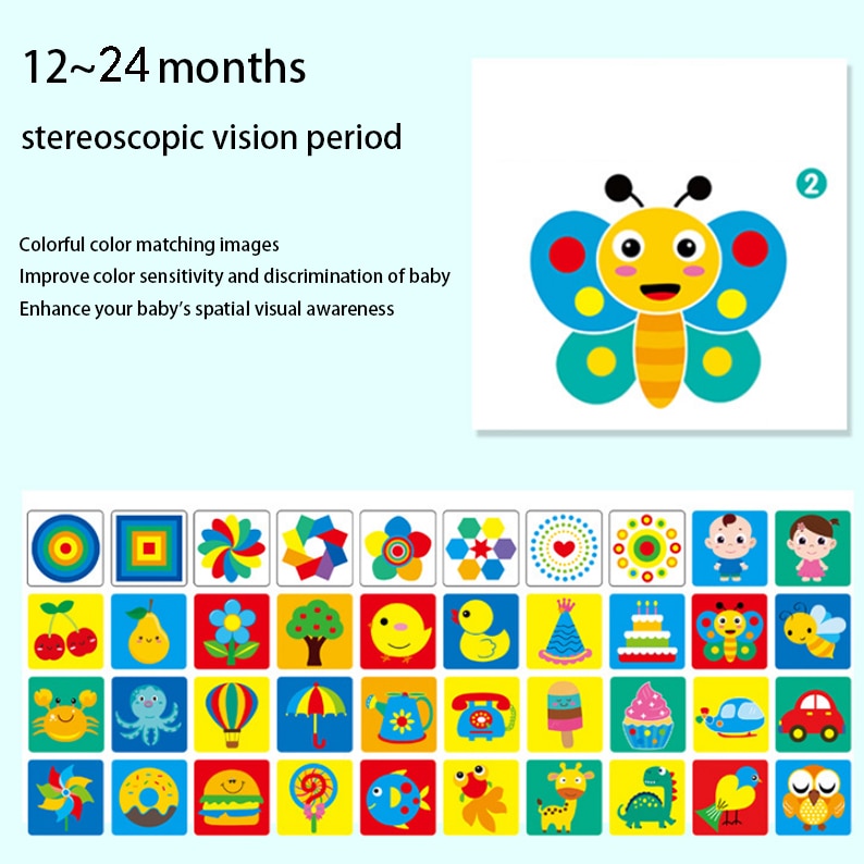 Montessori Baby Emotion Learning Card Cartoon Weather English Emotion Clor Cards For Child Funny Memory Exercise Game