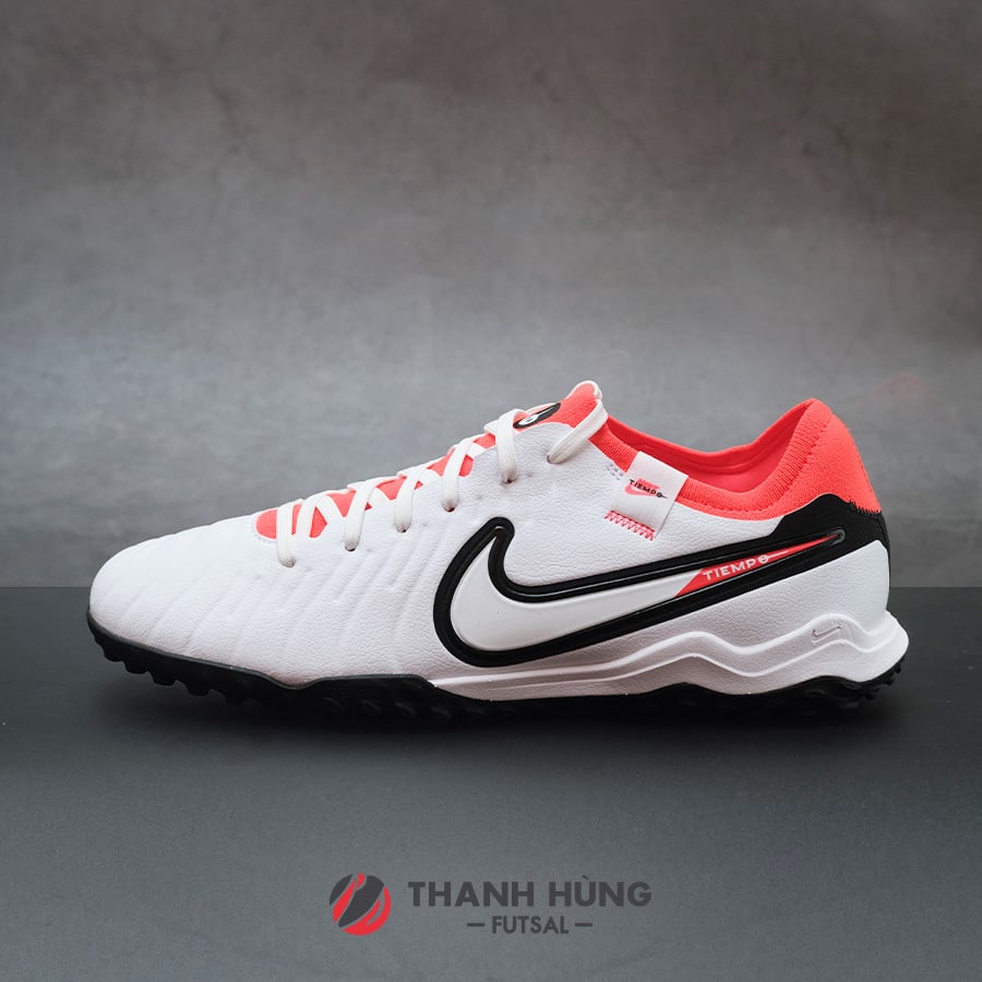 Giày đá bóng chính hãng nike tiempo legend 10 pro tf - dv4336-100 - trắng/đen/đỏ