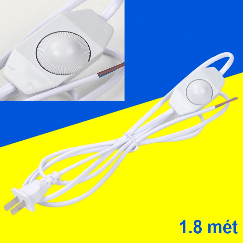 Dây nguồn điều chỉnh tốc độ quạt hút, dây nguồn điều chỉnh độ sáng, đèn bàn, bóng đèn dây tóc vonfram, dây dimmer 1.8m