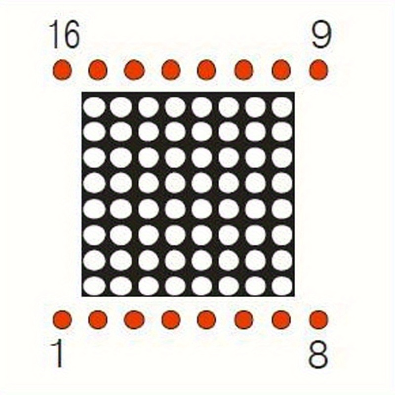 1pc MAX7219 8*8 Dot Matrix LED Display Module, 3MM 1088AS Common cathode Digital Tube For Arduino DIY KIT