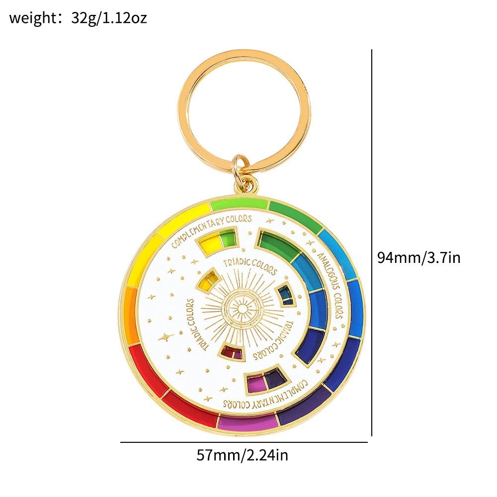 Compass Spinning Spinning Color Compass Pin Color Wheel Spinning Color Compass Keychain ...
