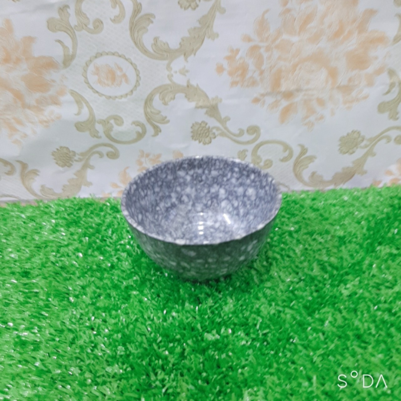 Chén nhựa melamine CO09 màu vân đá đen sang trọng
