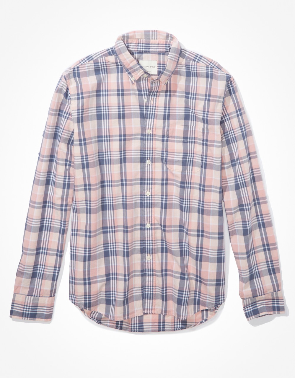 PLAID POPLIN BUTTON-UP SHIRT | Lazada PH