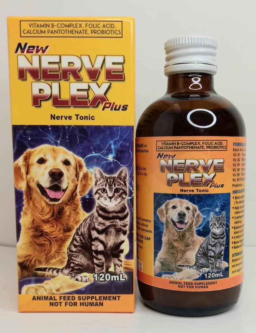 [VET SUPPORT] NERVE PLEX PLUS 120ML ANIMAL FEED SUPPLEMENT / NERVE