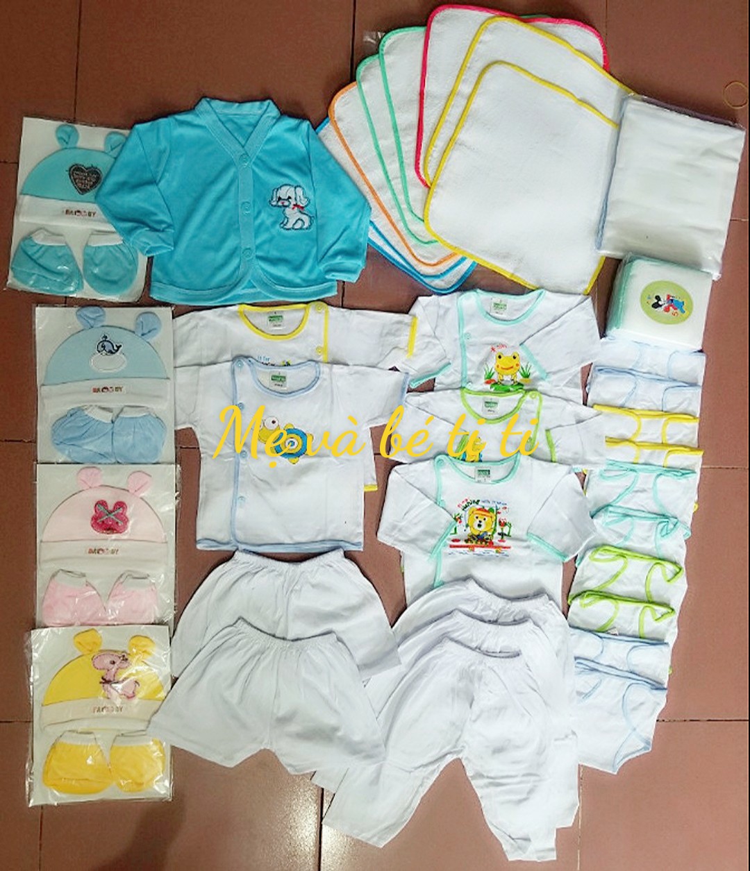 Combo đồ sơ sinh giá rẻ cho bé trai bé gái 340