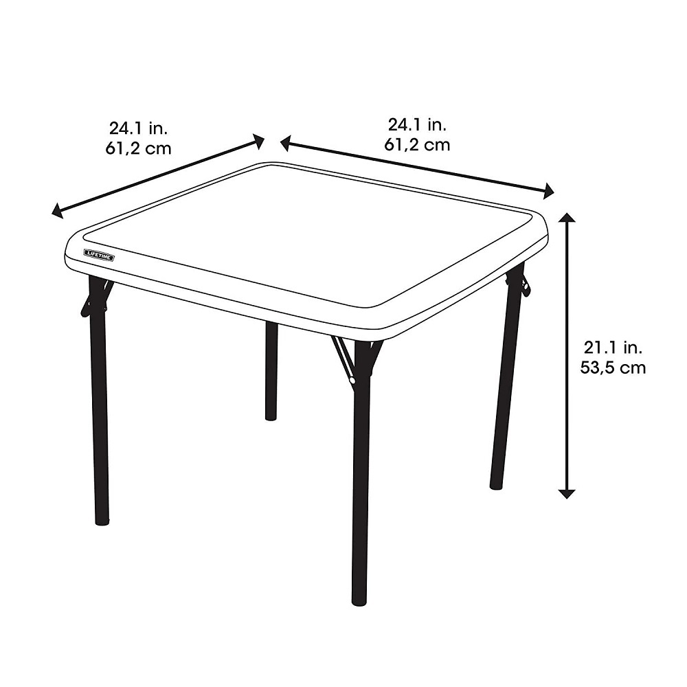 Lifetime Kids 24" Square Folding Table Lazada PH