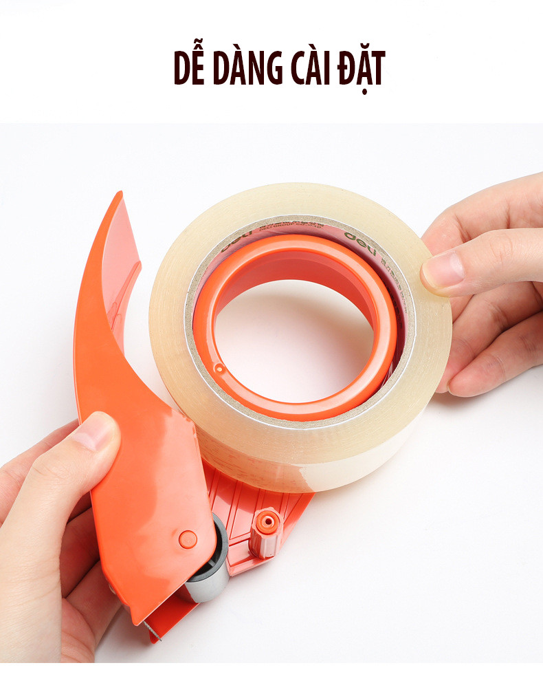 Cắt băng dính cầm tay Deli E801 [ Cắt băng Keo Deli E801 ]