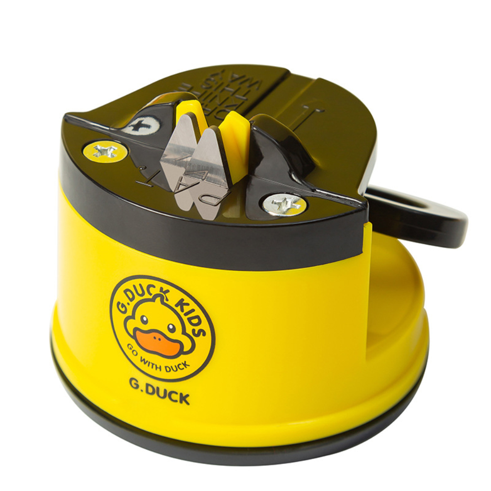 Osem Osem Kitchen Knife Sharpener Mini yellow duck Tungsten Steel Knife Sharpener Mini Suction Cup Sharpening Stone Kitchen Sharpening Tool for Knives Scissors