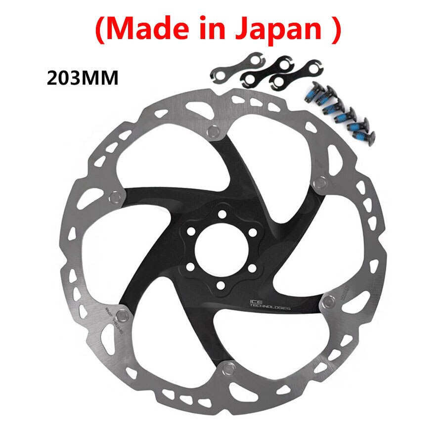 Shimano xt brake disc sm rt86 rotor ice point technology brake disc 6 bolt mountain bikes disc shimano rt86 160mm 180mm 203mm