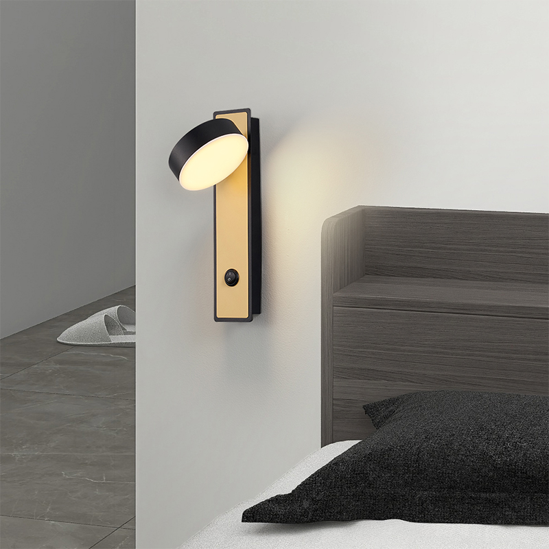 Bedroom bedside light, eye protection, reading wall light, spotlight, rotatable lighting, bedroom warm lighting, modern and minimalist lighting fixtures