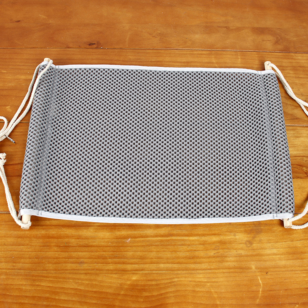 1pc Breathable Comfortable Mesh Pet Hanging Hammock Swing Bed Sleeping Cage House for Cat Kitten
