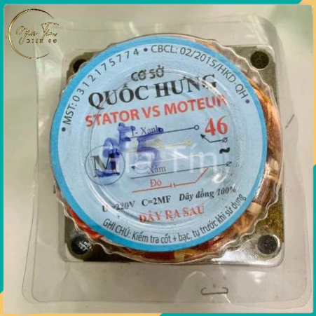 Stator Phe quạt, lốc quạt dày 25mm-46 dây đồng Quốc Hưng