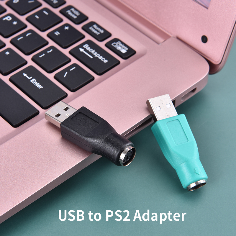 PS2 PS/2 Female To USB Male Adaptor Converter Adapter PC Laptop Mouse Keyboard. 
