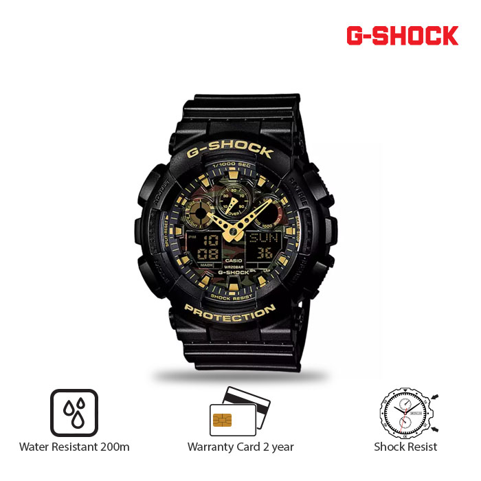 Casio G-Shock Jam Tangan Pria GA-100CF-1A9DR Black | Lazada Indonesia