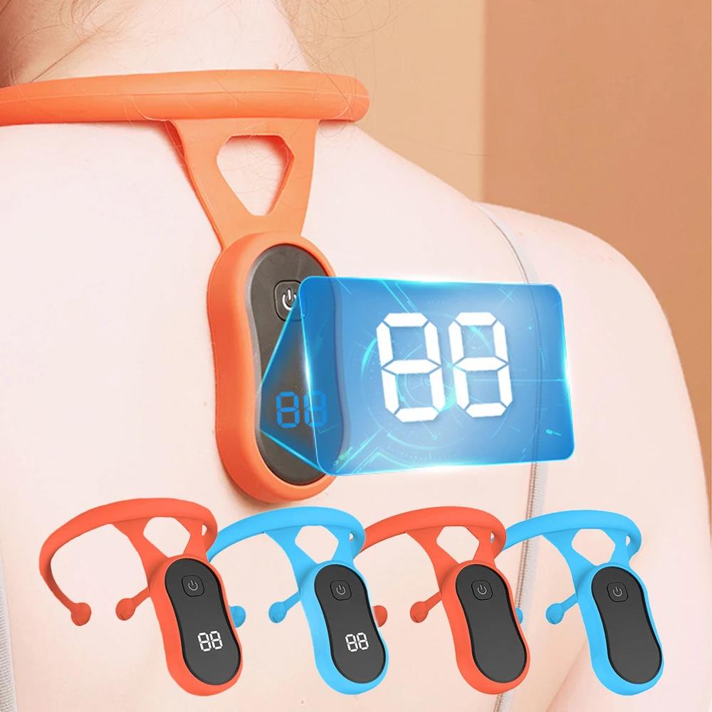 Jiheti High Quality  Back Support Ultrasonic Lymphatic Soothing Body Sitting Posture Corrector Neck Instrument Shoulder Brace Massager Health Care. 