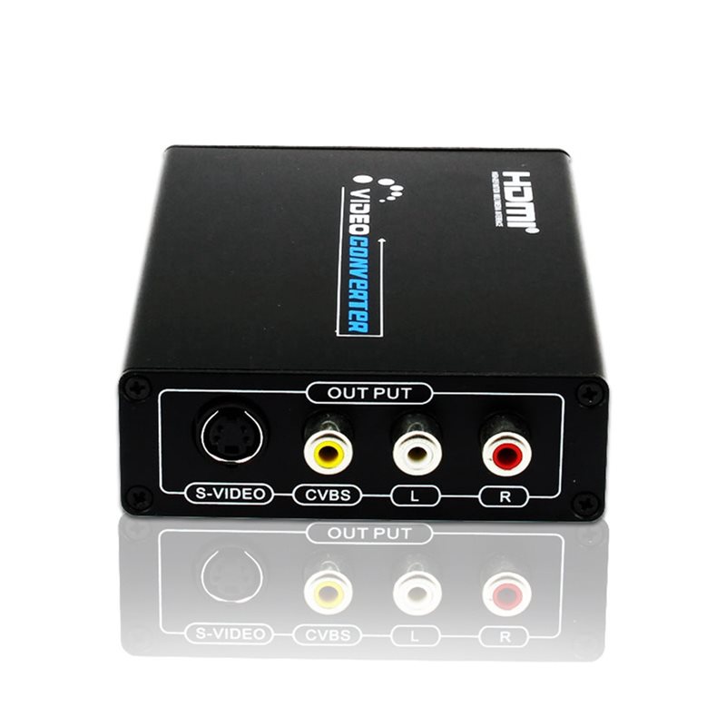 S-Video+ AV Input Adapter to Output Converter, Two Input Ports, One ...