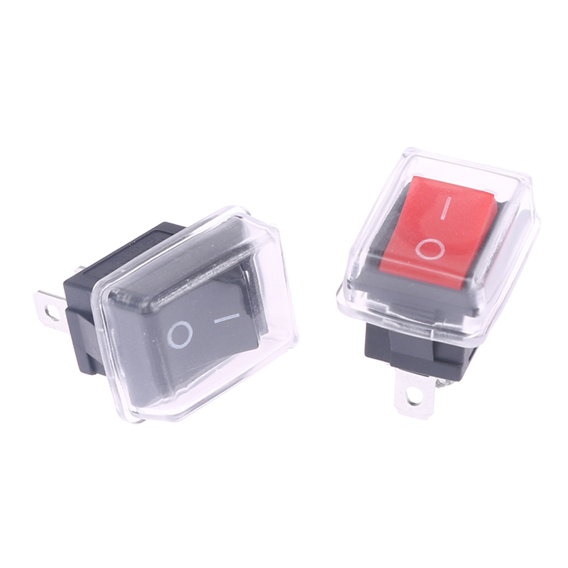 Kocoo 5Pcs Push Button Mini Switch 2Pin On/Off Rocker Switch with waterproof cover