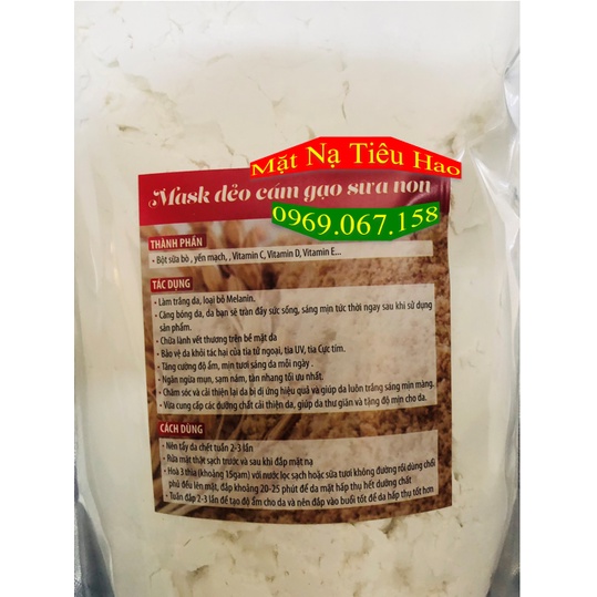 Bột đắp mặt nạ Sữa Non collagen handmade 1kg