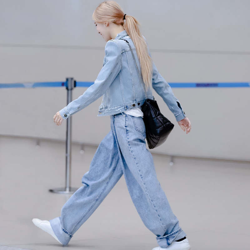 Quần Jeans ống rộng Rose