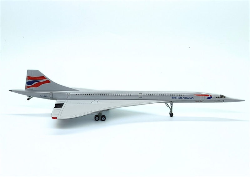 Mô hình máy bay Concorde tỷ lệ 1:200 Kim loại