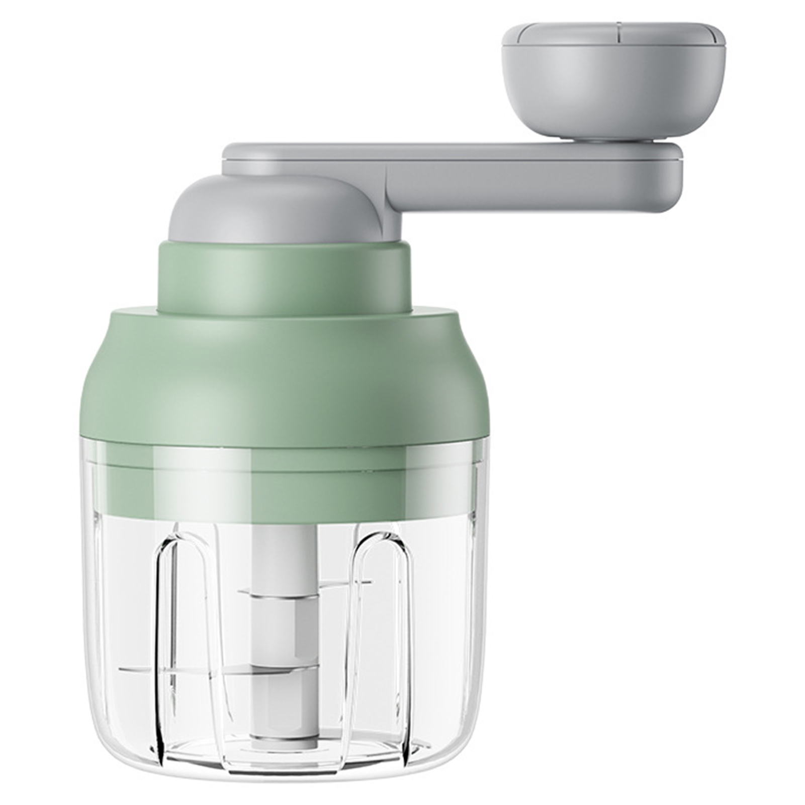 Rust-proof Garlic Chopper Effortless Garlic Chopper Stainless Steel Blades Multifunctional Grinder for Ginger Potatoes Onions 250ml Capacity Perfect