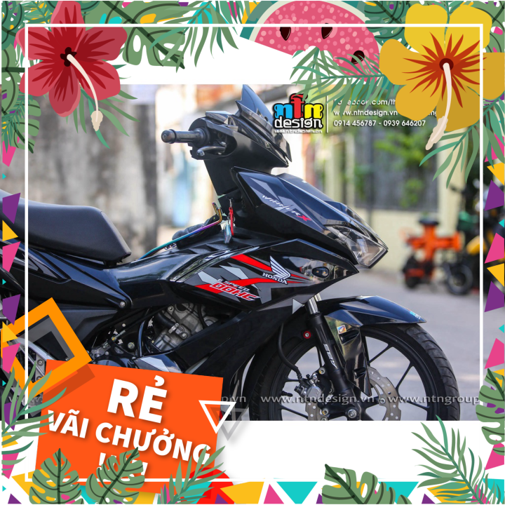 Tem rời Winner V2 - Mẫu xám đỏ đen