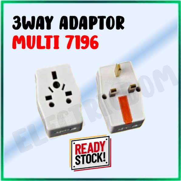 3 Way Adaptor 3way Adaptor Uk 7387 Multi Way Adaptor 7196 13a Plug