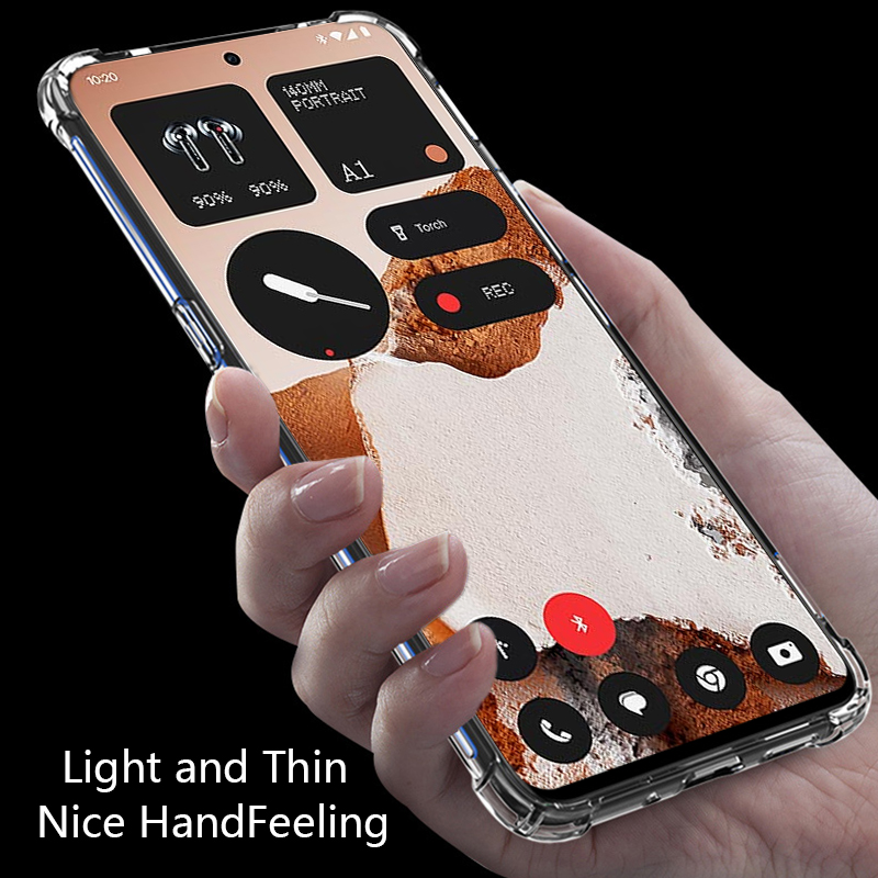 Sroof Casing For Nothing CMF Phone 2 Pro New transparent airbag four corners drop-proof all-inclusive phone case. 