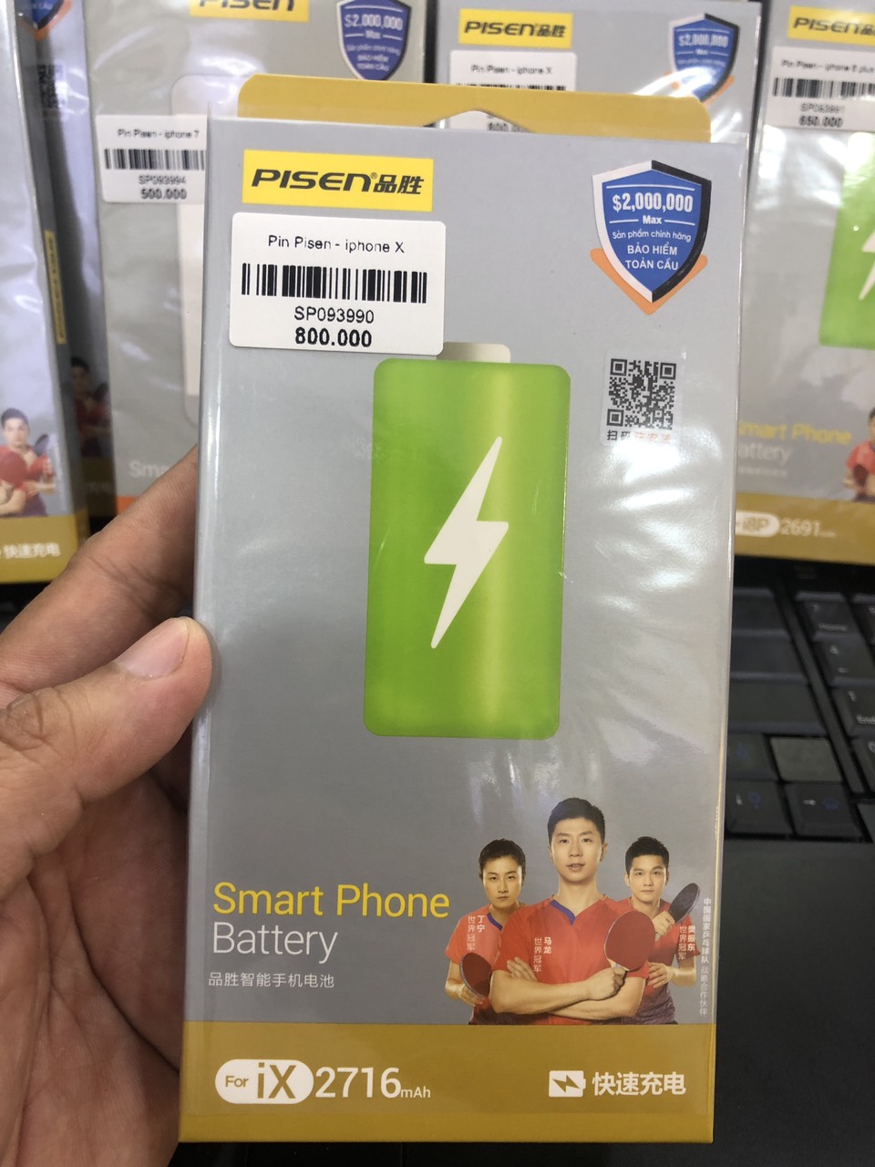 Pin Pisen dành cho iPhone từ iPhone 6 đến iPhone 11 Pro Max