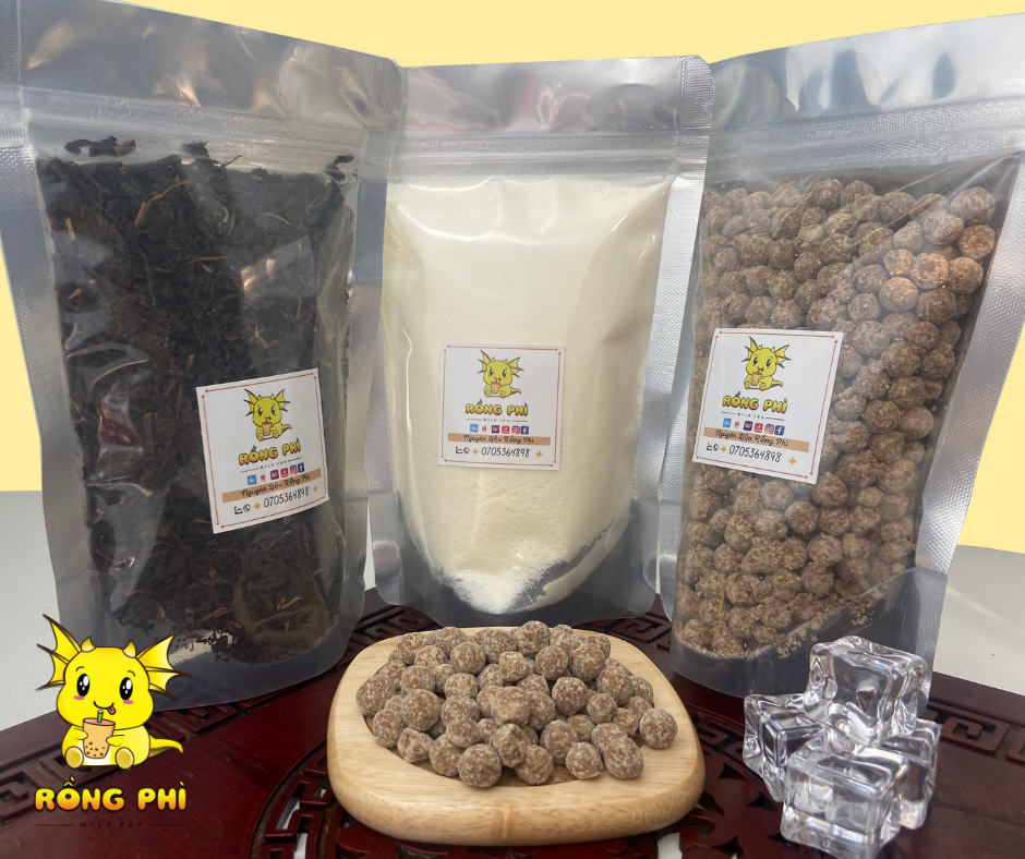 Set Nguyên Liệu Pha Trà Sữa Trân Châu Mini (25 - 30  Ly)