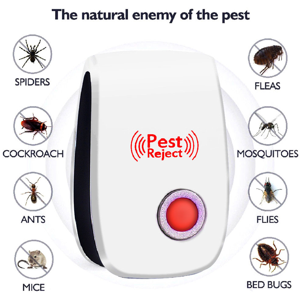 Calistouk 4 Loại Đèn Diệt Muỗi Điện Tử Siêu Âm Dịch Hại Từ Chối Bug Muỗi Gián