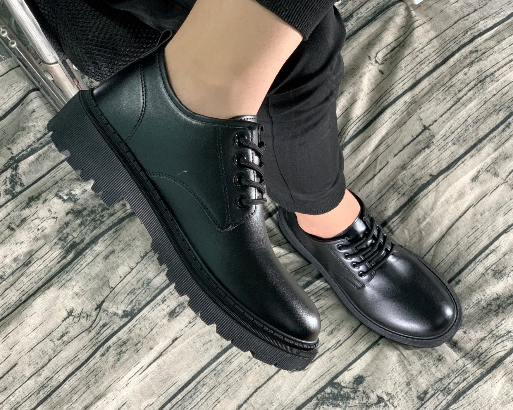 Giày Bốt dr martens thấp cổ tăng chiều cao 5 cm mã DAT