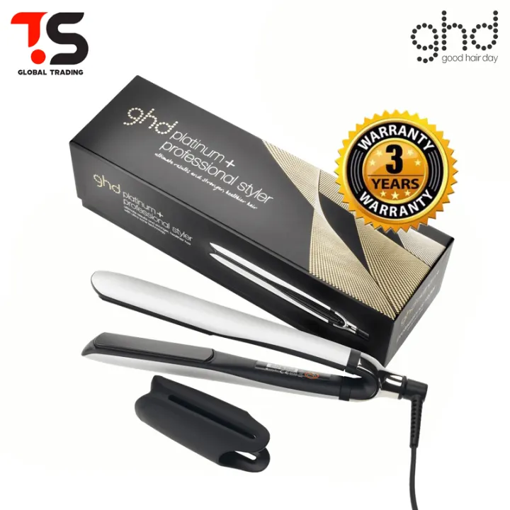 ghd platinum  black styler with 3 year warranty